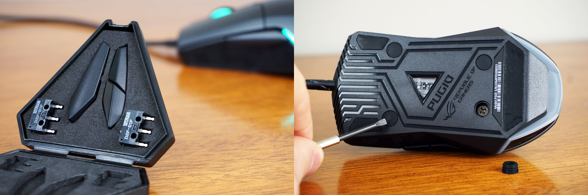 asus pugio gaming mouse teardown 1